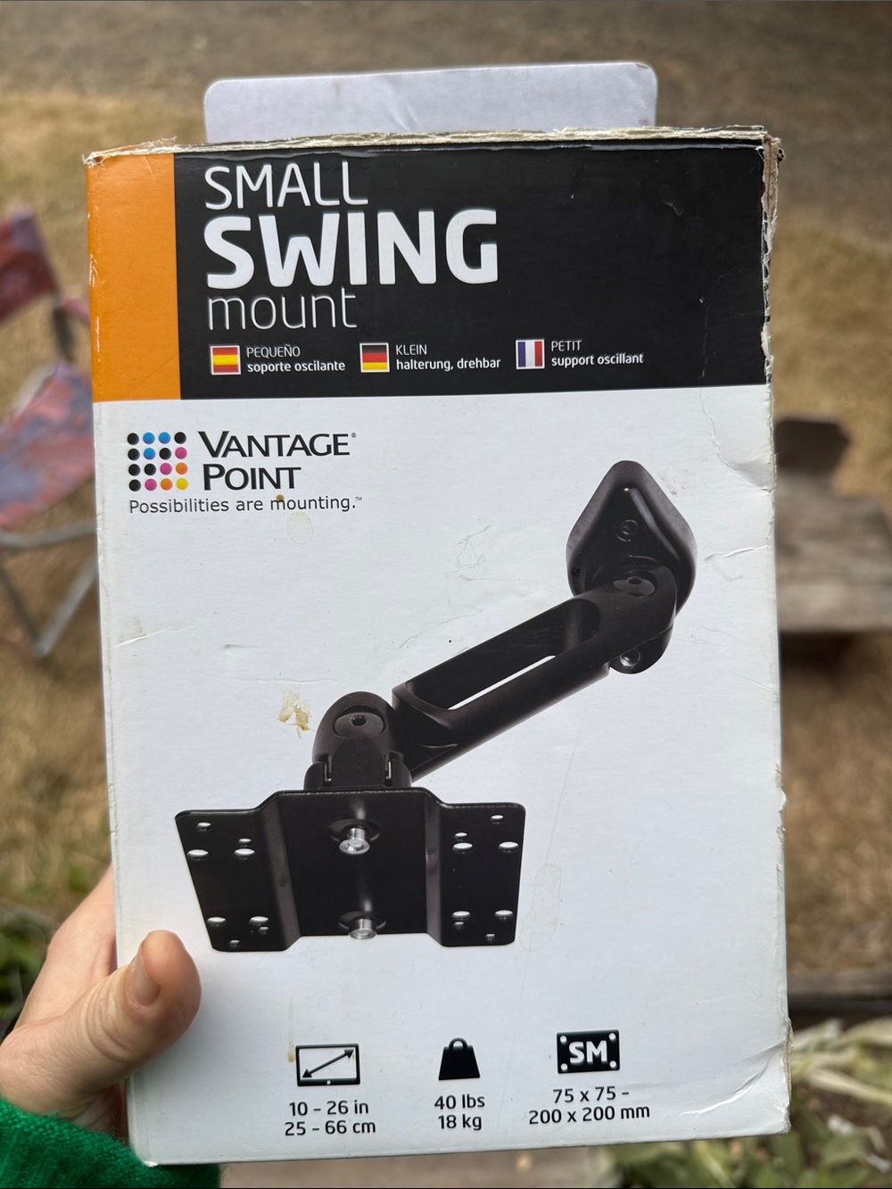 Small Swing Mount - Black